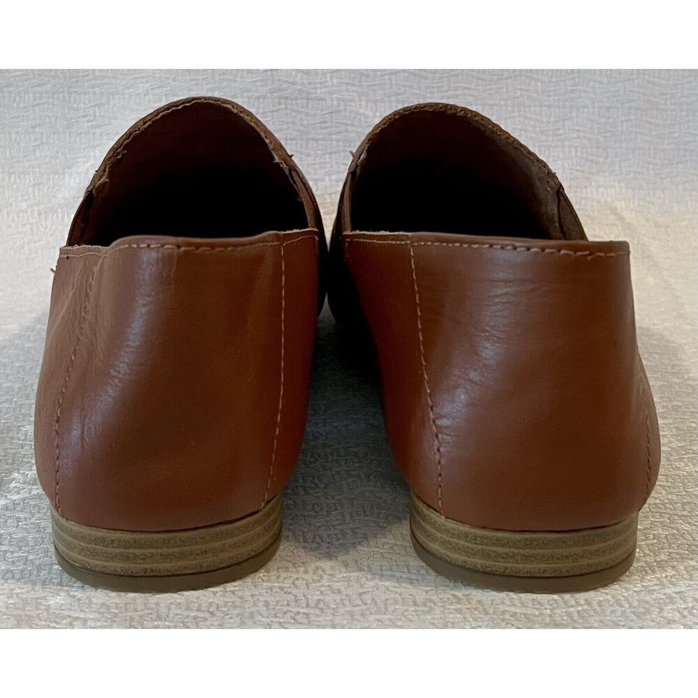 NEW Earth Origins Leather Loafers Flats Goring Ryanne Saddle Womens 7W Brown - Picture 5 of 8